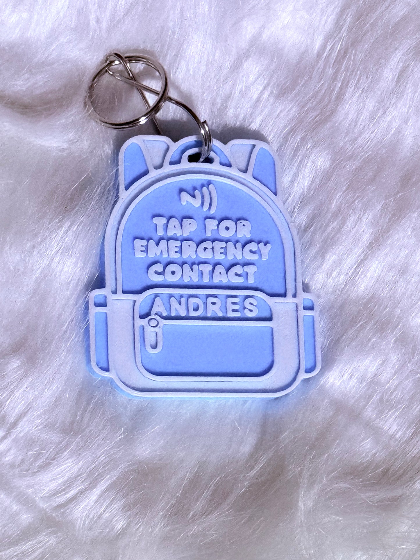 Emergency Contact Keychains