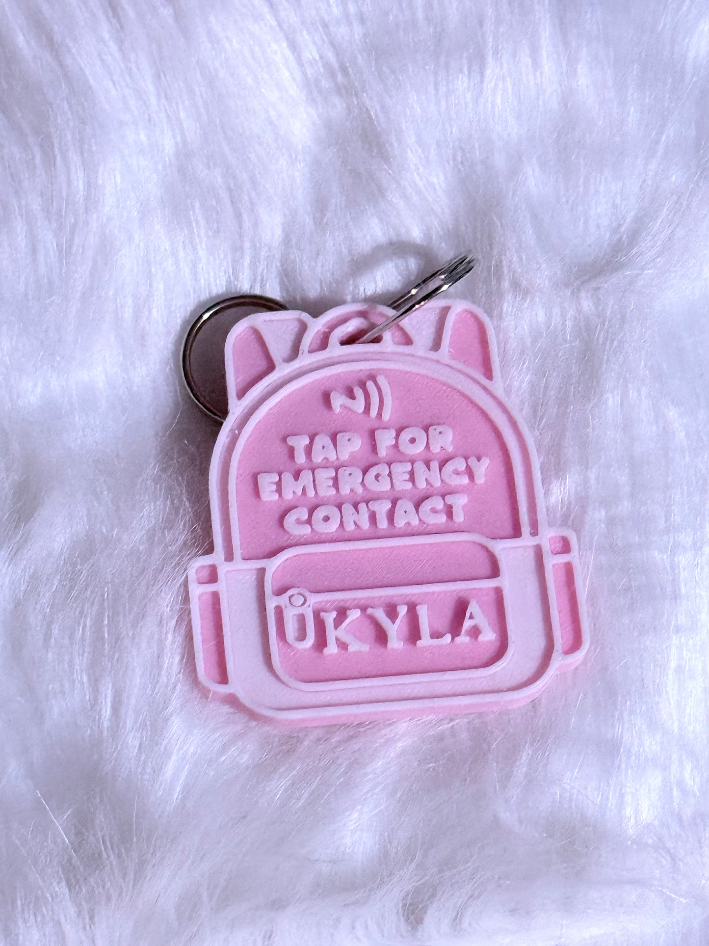 Emergency Contact Keychains