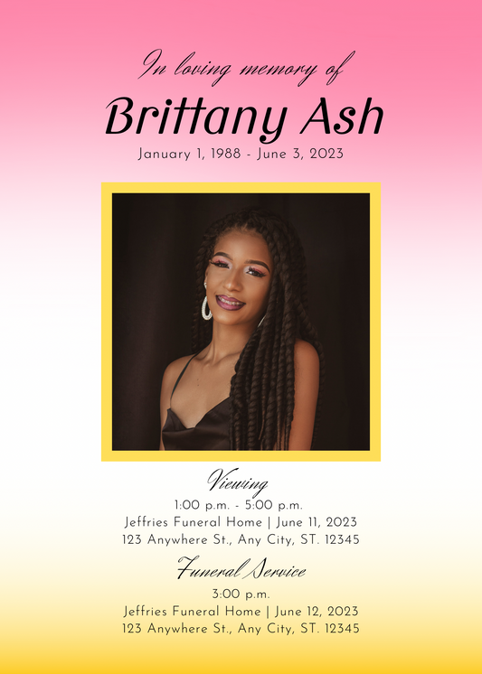Obituary Booket